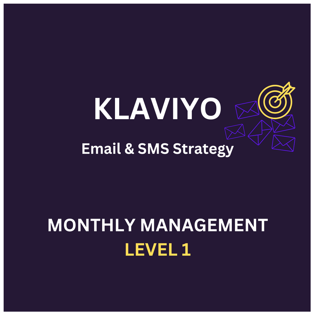 Klaviyo Monthly Email & SMS Management - Level 1